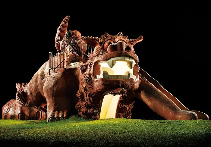 Japan's Vanishing Playground Sculptures Come Alive At Night By Fujio Kito (30 Pics)