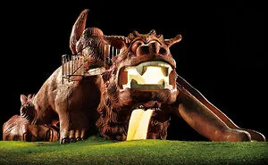 Japan's Vanishing Playground Sculptures Come Alive At Night By Fujio Kito (30 Pics)