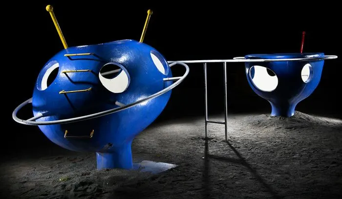 Japan's Vanishing Playground Sculptures Come Alive At Night By Fujio Kito (30 Pics)