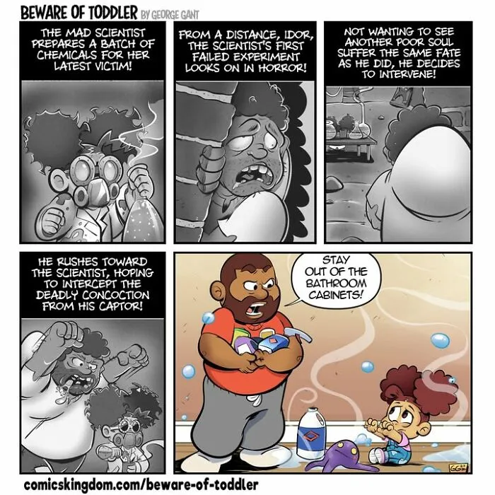 This Artist Drew 29 Comics Showing The Chaos Of Parenting A Toddler (New Pics)