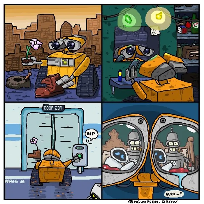 23 Dark And Absurd Comics By Broh Simpson Featuring Characters You Might Know And Love