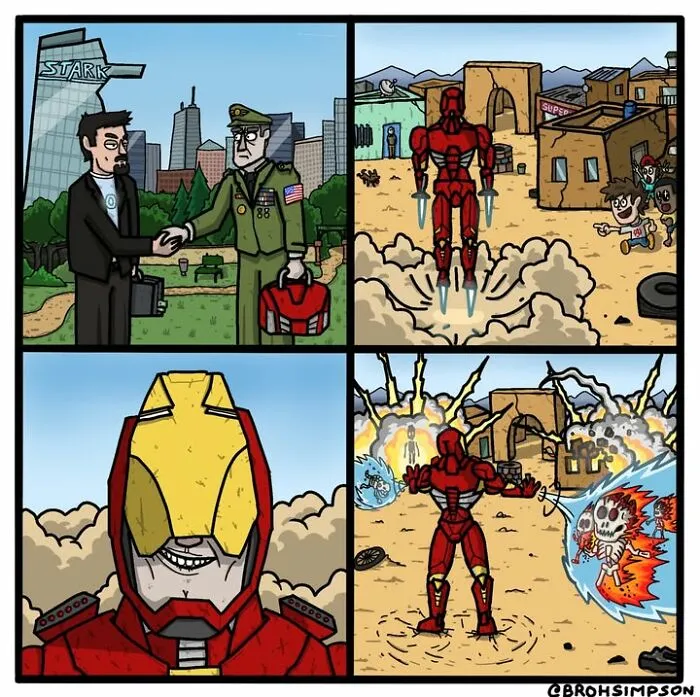 23 Dark And Absurd Comics By Broh Simpson Featuring Characters You Might Know And Love