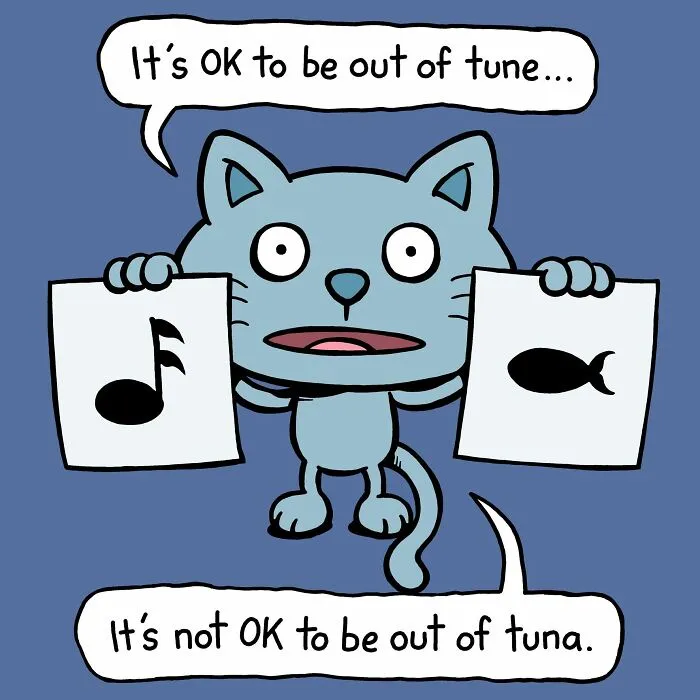 ‘Cattitude’: 30 New Funny Comics By This Artist Showcasing Daily Struggles In A Cat’s Life