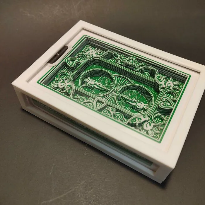 I Make 3D Art By Cutting Playing Cards With An Xacto Knife