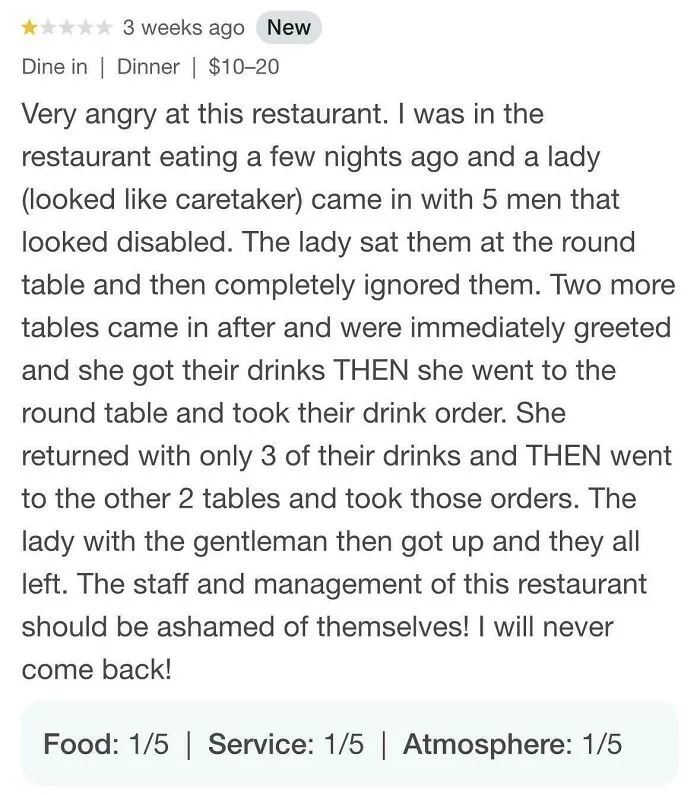 Review For The Restaurant I Work At