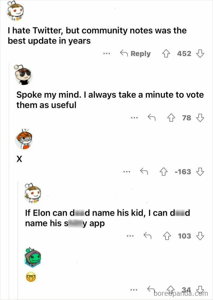 Downvoted For “Correcting” Twitter To X 😂
