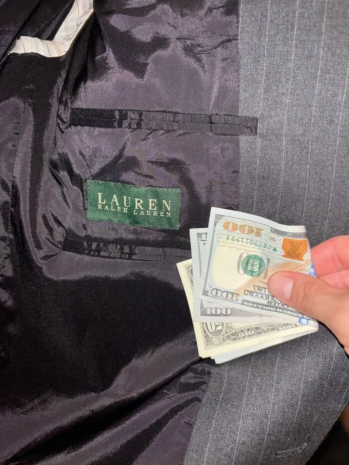 I Found $250 Cash In This Ralph Lauren Suit I Got From Goodwill For $12.99!