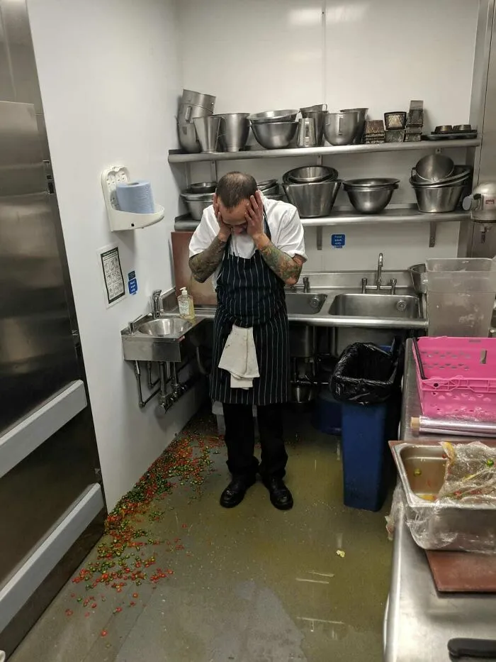 When You Hand Slice And Pickle 300 Chillies Only To Promptly Drop Them All On The Floor