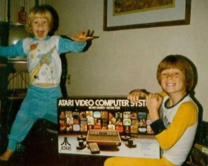 Unwrapping The New Atari Gaming System Christmas Morning, 1980
