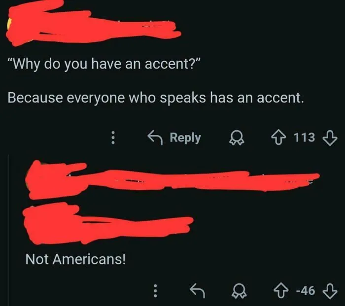 "Not Americans!"