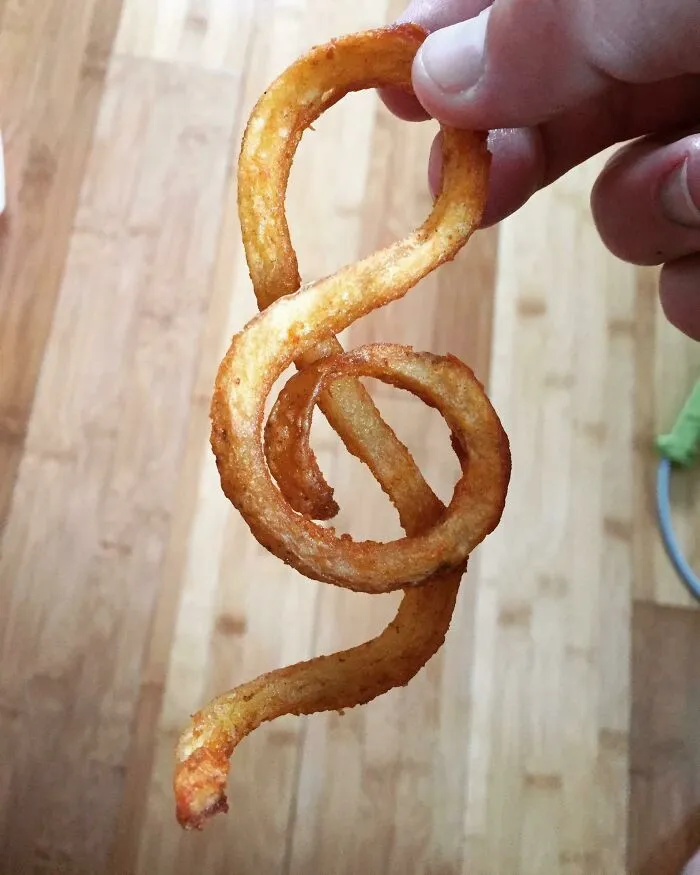 Found A Treble Clef In My Arby’s Curly Fries Once