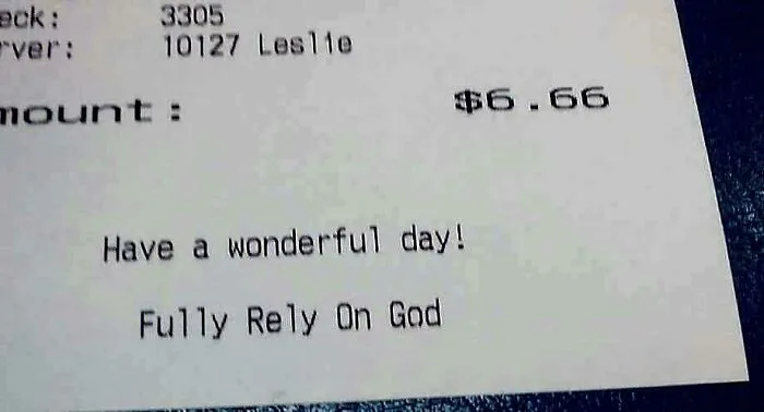 The Total And The Message Couldn't Match Up Better