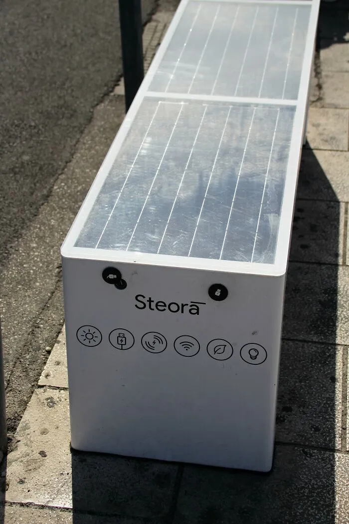 This Solar-Powered Bench In Croatia Lets You Charge Your Phone And Emits WiFi