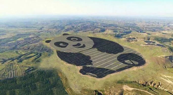 There’s A Solar Farm In China Shaped Like A Panda