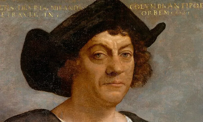 Portrait of Christopher Columbus, an explorer known for his historical exploration journeys.