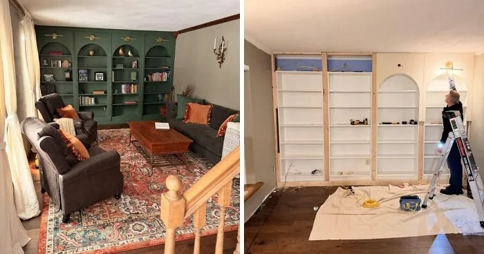 IKEA Built-In Bookcase