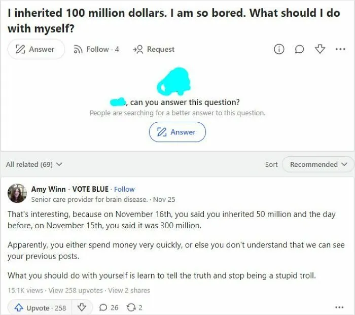 Op Begging For Attention