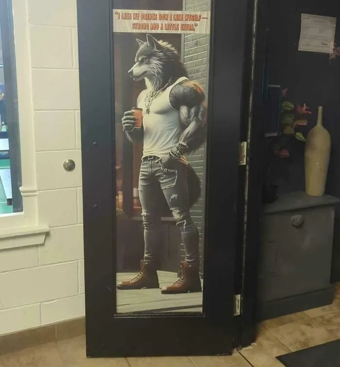 This Bar In My Area Uses Edgy AI Imagery As Decor