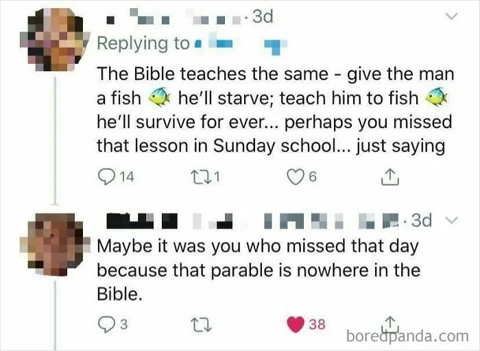 Attempting To Shame Someone For Not “Attending Sunday School”