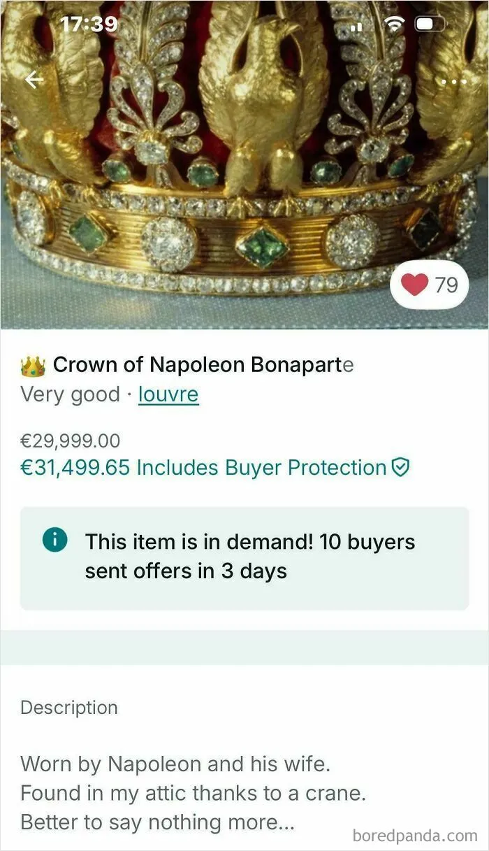 Selling My Royal Crown
