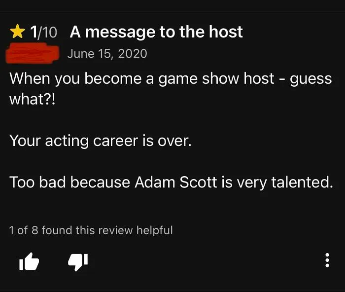 An Imdb Review Of The Game Show “Don’t” (2020) And Adam Scott (The Host)