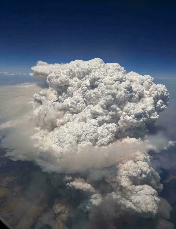 Photo From A Melbourne-Sydney Flight Of The Longwood Fire