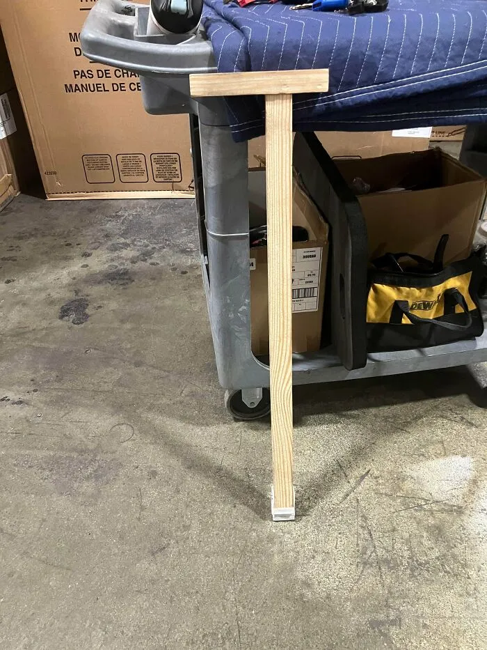 My Insurance Denied Me A Cane, So I Recycled Some Shipping Materials Into A One. Been Using It For A Month