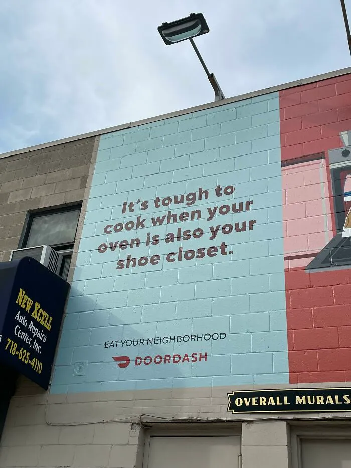 Seen In Brooklyn. This Isn’t Clever, Doordash. Just Sad