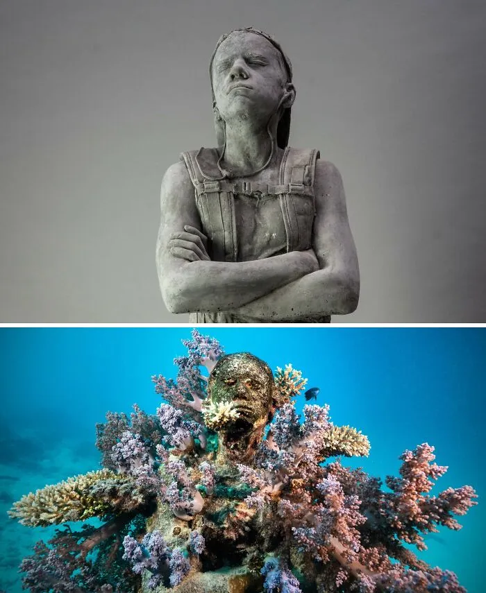 For 20 Years, This Artist Has Been Placing Stunning Sculptures Beneath The Ocean That Support Marine Life (20 New Pics)