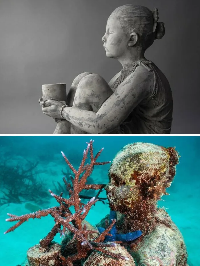 For 20 Years, This Artist Has Been Placing Stunning Sculptures Beneath The Ocean That Support Marine Life (20 New Pics)