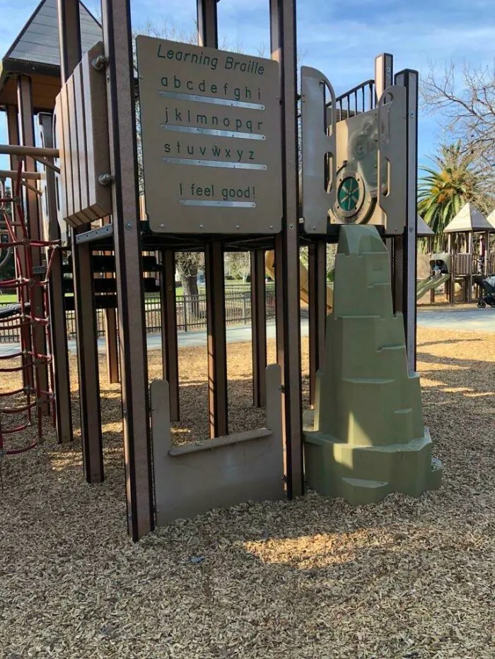If You’re A 10 Foot Child And Want To Learn Braille Do I Have The Playground For You!