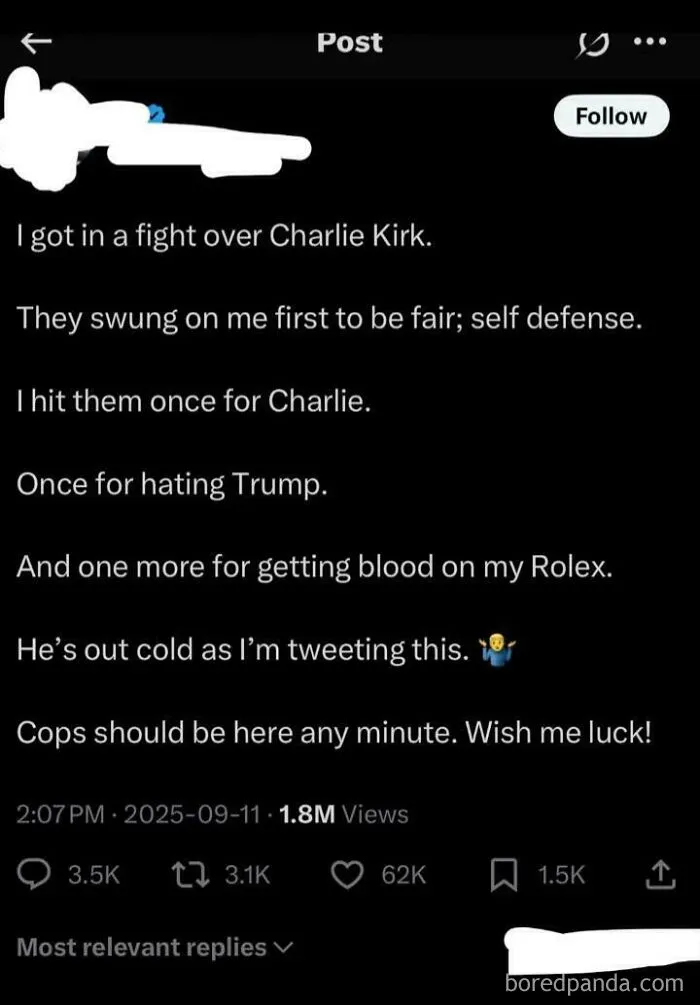 It's True, I Was The Blood On The Rolex!