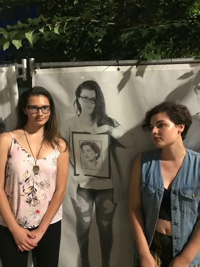 My Friend And I Were Walking Back From A Bar And Found Our Doppelgängers On An Ad!!!