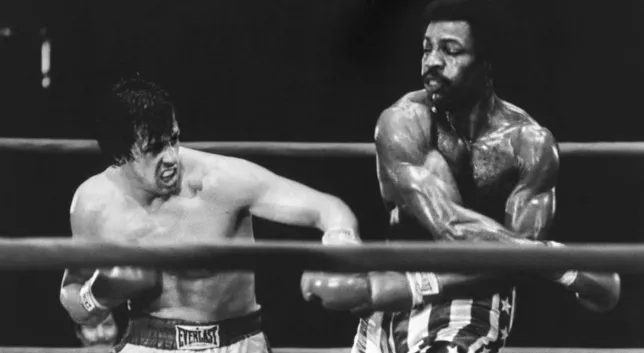 Rocky Balboa lands a punch on Apollo Creed in a boxing match. Basic General Knowledge Quiz.