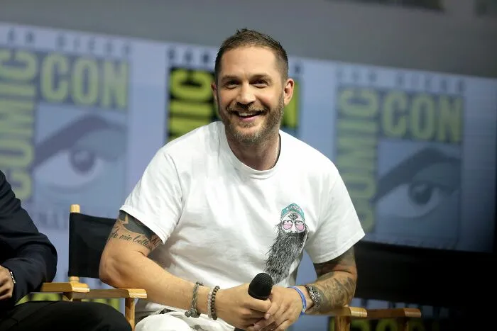 English Actor, Producer, and Screenwriter Tom Hardy, 49