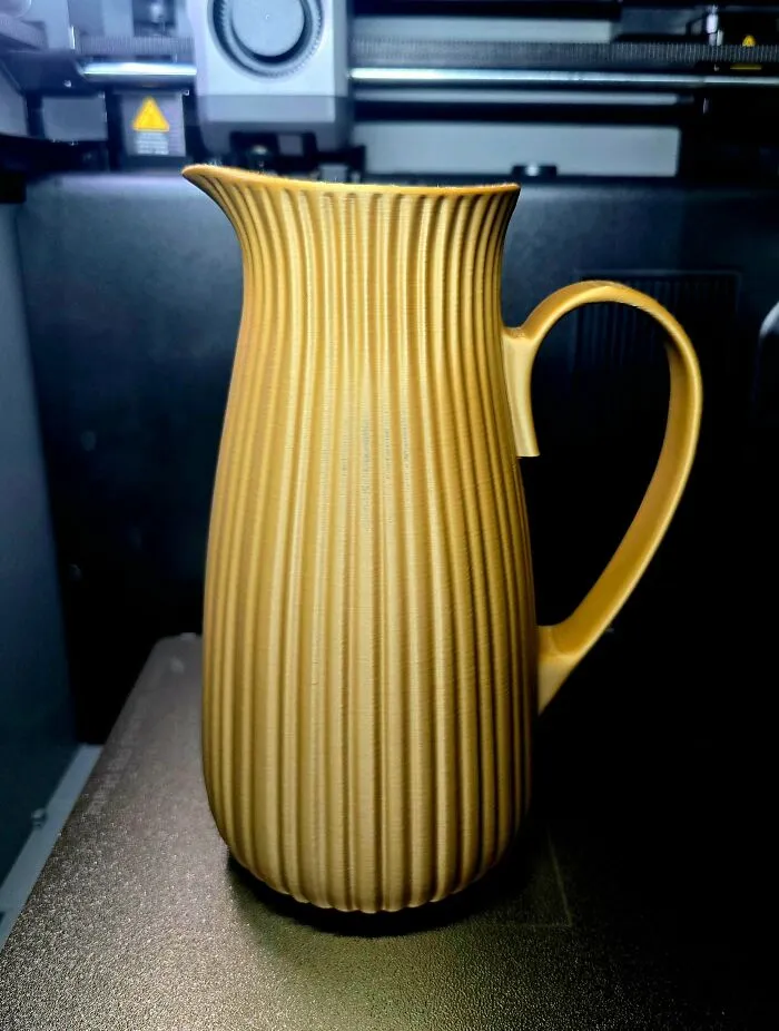Couldn't Find A 3D Printable Water Pitcher I Actually Liked, So I Designed One You Can Print Too :)