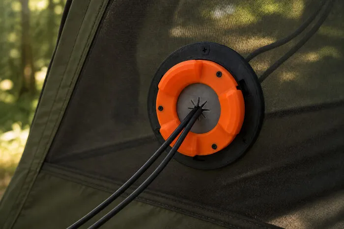 I Made A Modular Cable Pass-Through For Tent Mesh