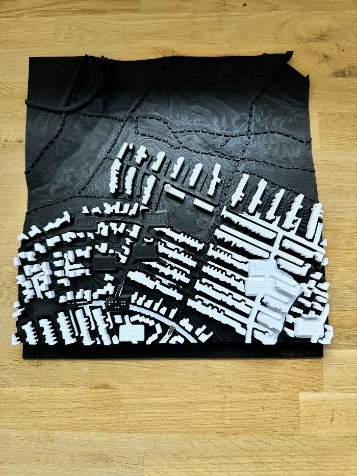My H2c's First Big Job: A Tactile Terrain Map For Blind Users, Designed By A Blind Maker (Me)