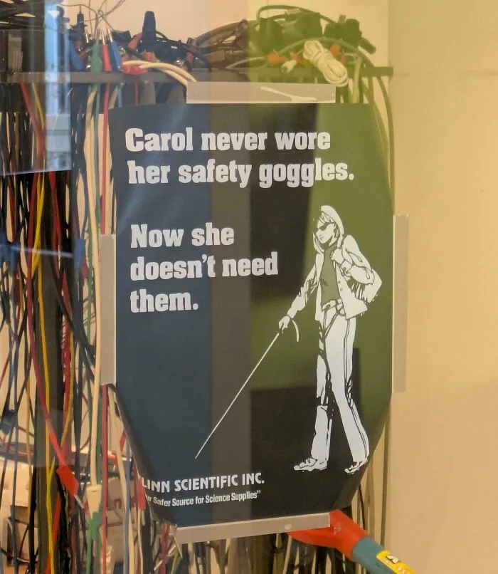 Found On The Door Of One Of The Electronics Labs On My Uni