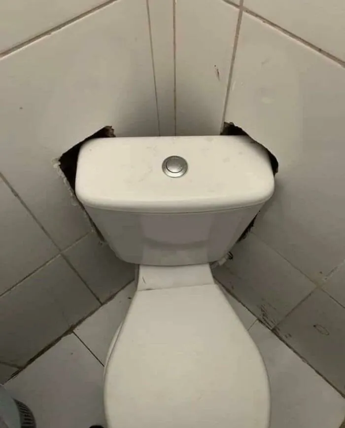 Podrían haber rotado el retrete