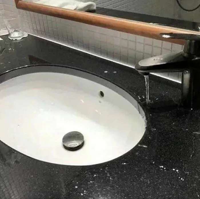 Lavabo mal diseñado