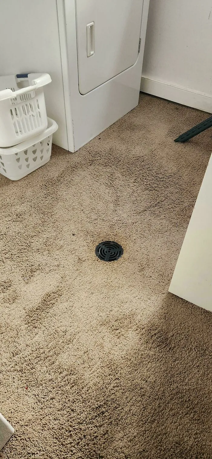 Carpet Around The Drain Is Crazy