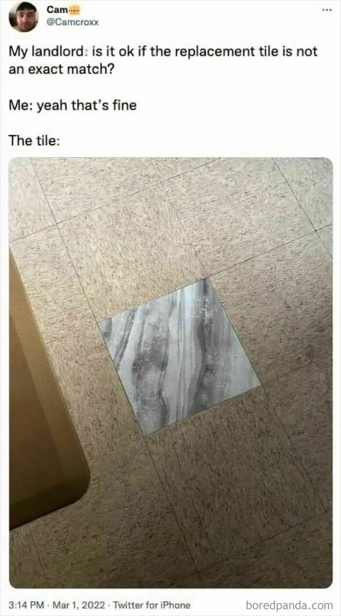 This Not "Exact" Replacement Tile