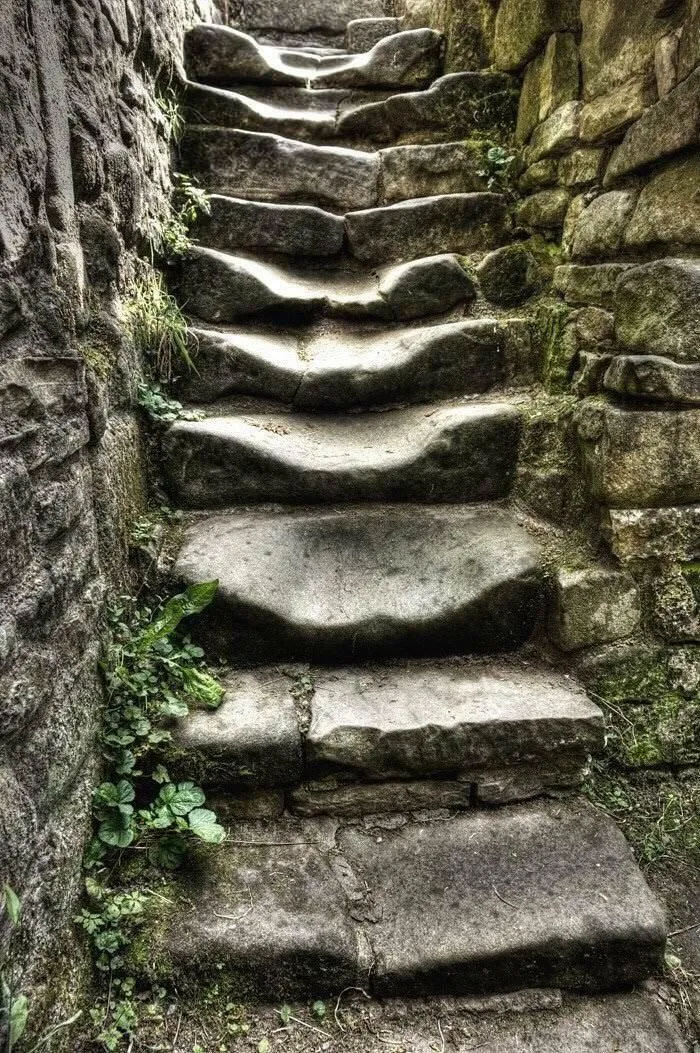How Many Footsteps Would It Take To Wear Stone Steps Down To This Point?