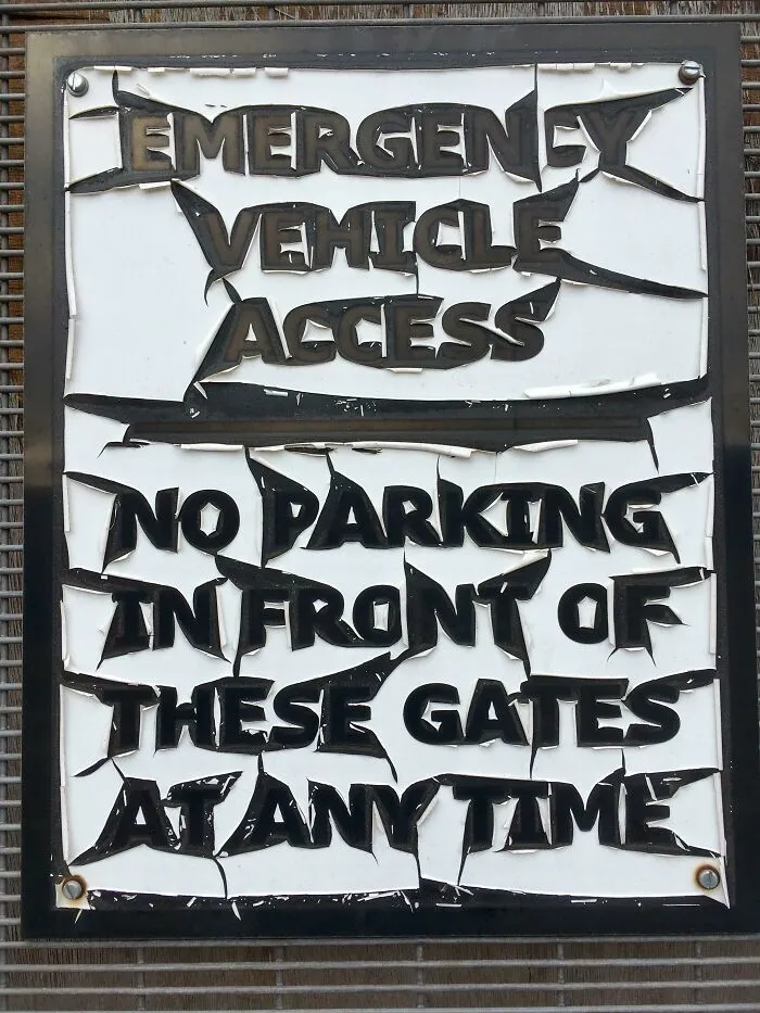 The Way The Sun Has Weathered This Sign So It Looks Like Its Heavy Metal Style
