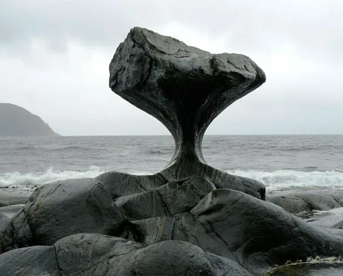 This Rock Eroded By The Waves