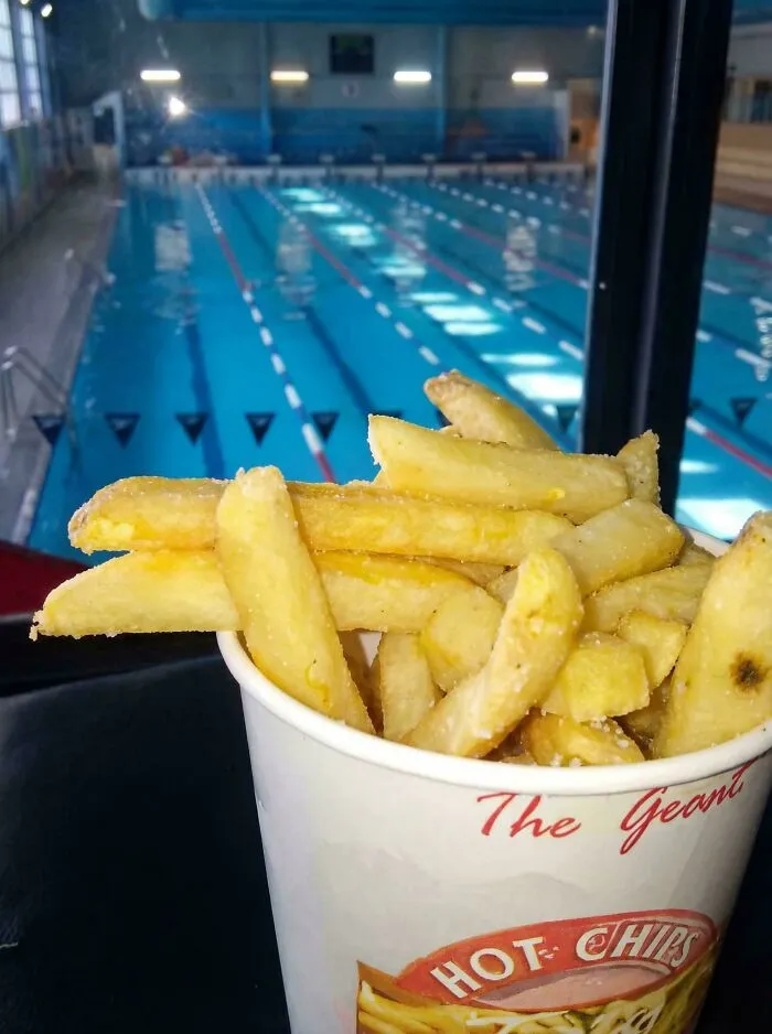 Remember Post Swimming Pool Munchies And Getting Hot Chips In A Cup?