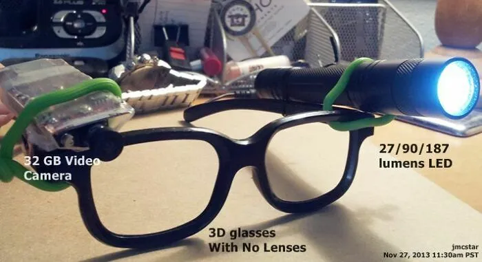 DIY Google Glass W/ Night-Vision I Made Today © It Works!