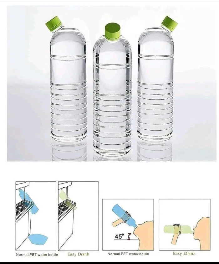 This Bottleneck Is At An Angle For Easy Fill And Drinking