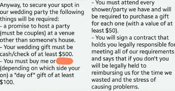 A Lifetime Opportunity: Wedding Party With A Contract